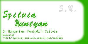 szilvia muntyan business card